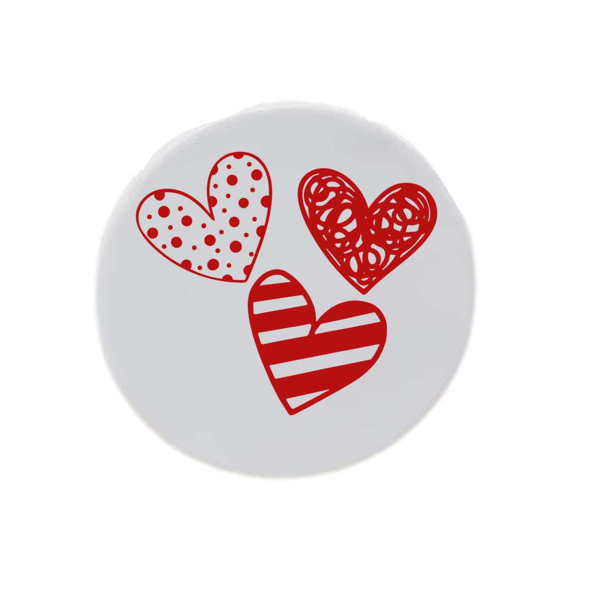 Three Red Hearts Disc