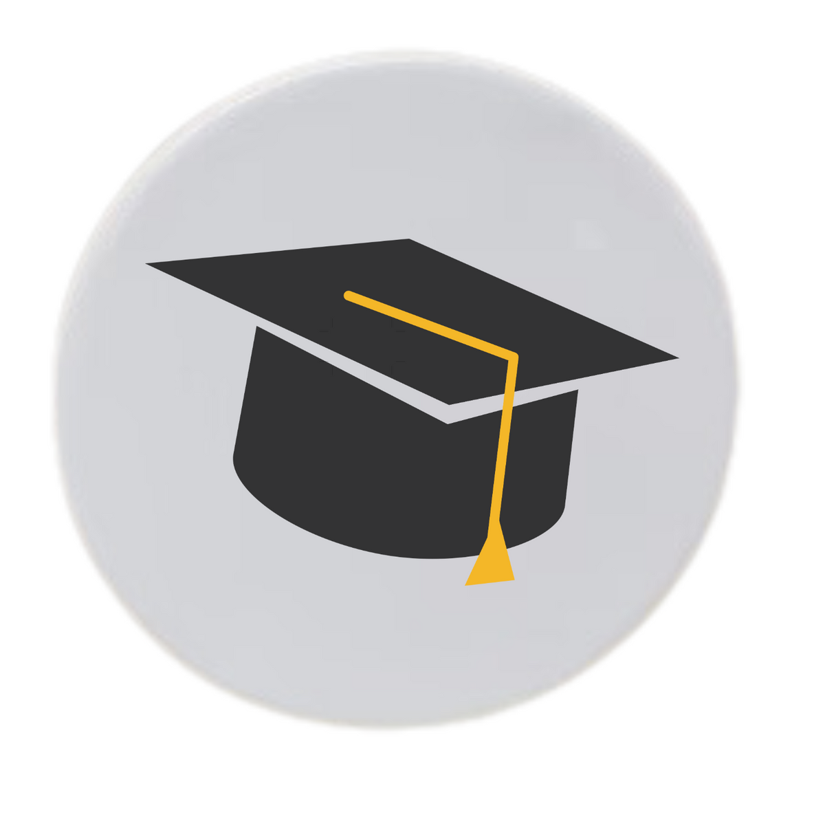 Graduation Cap Black Disc