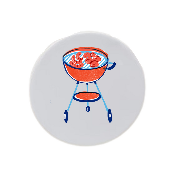 Red Grill Disc
