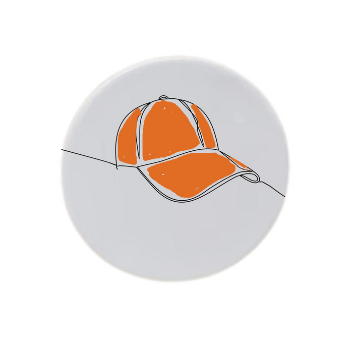 Orange Baseball Cap Disc