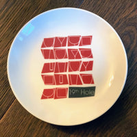 Golf Appetizer Plate Set